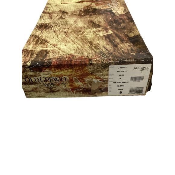 Old Gringo Melissa 15" In Chocolate Brown Western Cowgirl Snip Toe Size 9 Boots - Picture 10 of 10